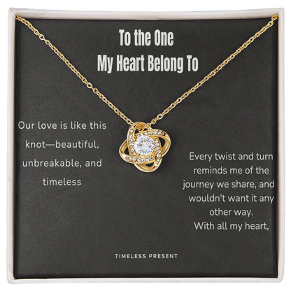 TIMELESS PRESENT Love Knot Necklace Limited (3 months)